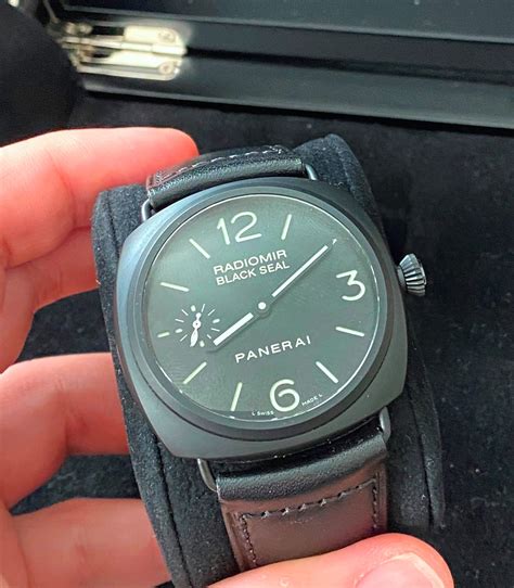 panerai black seal used|Panerai radiomir black seal ceramic.